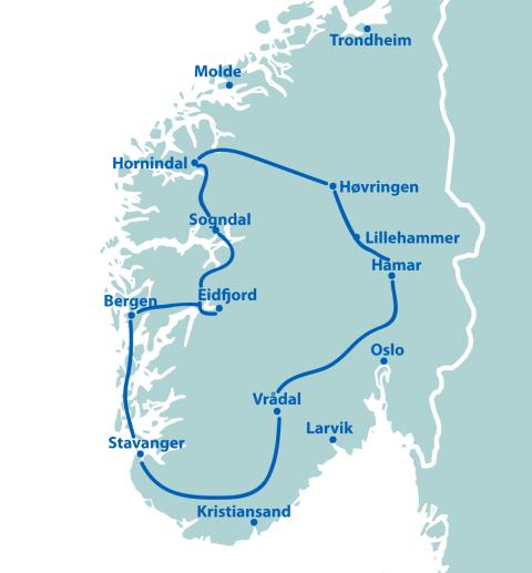 Wanderreise Norwegen - 14 Tage ab/bis Bergen